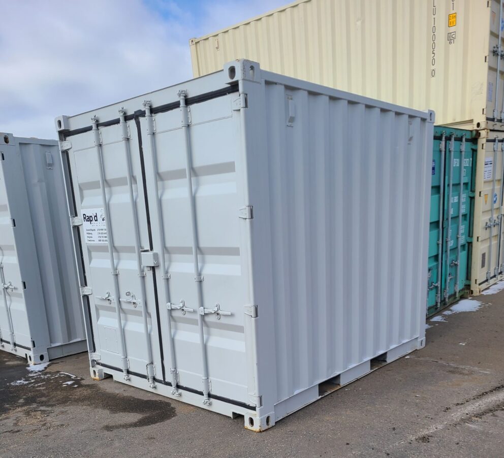 gray 10 foot shipping container