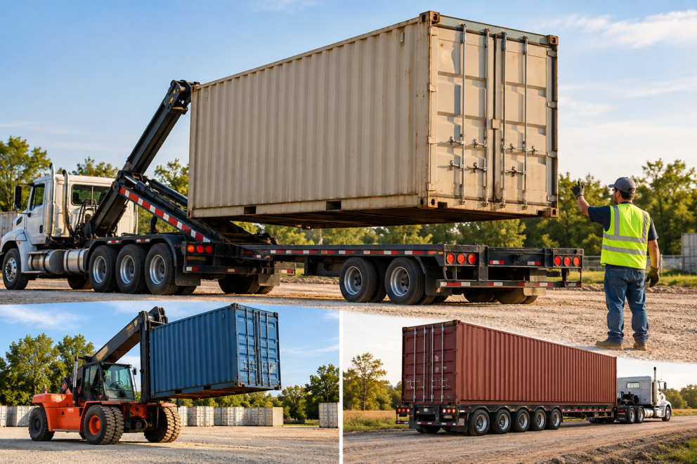 How to Move a Shipping Container